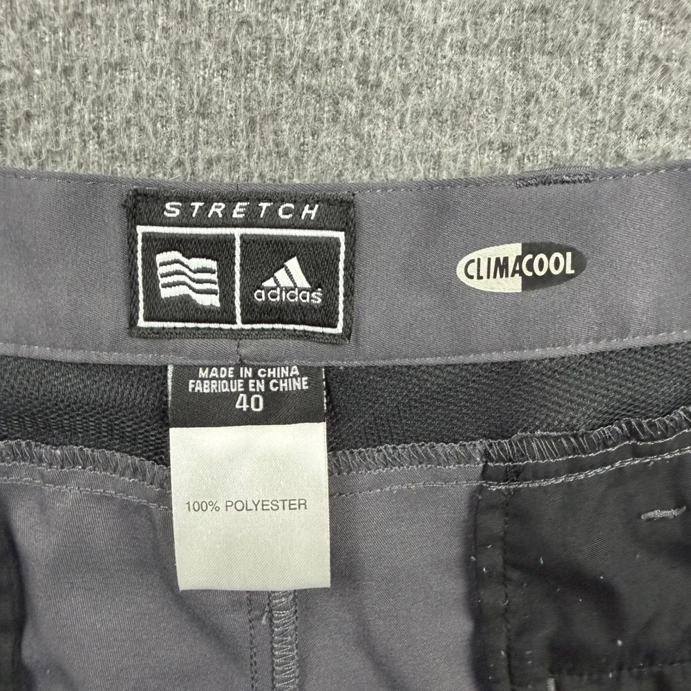 Adidas Climacool Golf Shorts Men 40 Gray Stretch Performance Flat Front Athletic
